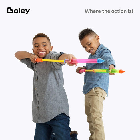 Boley Crayon Water Blasters - 16 Pack 23" Super Soaker Water Guns for Kids & Adults, Big Pool Party Game Set