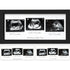 KeaBabies Baby Sonogram Picture Frames - Trio Ultrasound Picture Frames, First Time