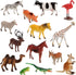 Migration 100 Piece Set of Animal Plastic Figures Playset, Includes Wild, Safari, Zoo, Jungle, Farm, Forest, Ocean