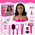 Cleboen 35PCS Playset 3 4 5 6 7 8+ Hair Styling Doll Head Makeup Kit for Girls Toys, Kids Hair Salon Pretend