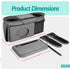 v2 Swanoo Stroller Caddy Stroller Organizer With Cup Holder, Non Slip Straps Stroller Bag for Phone, Pet Stroller