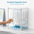 Countertop 3 2 HBlife Baby Bottle Storage Organizer for Cabinet, Tiers Adjustable Clear Acrylic Bottles Storage Station