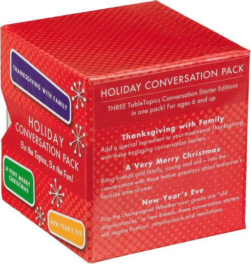TableTopics Holiday Conversation Pack, 120 Exciting Question Cards for All Holiday Occasions
