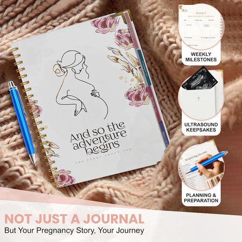 Virproj 3 Baby Memory Book for Gender Neutral, Timeless First Years Baby Book, Pregnancy Journal Memory Book