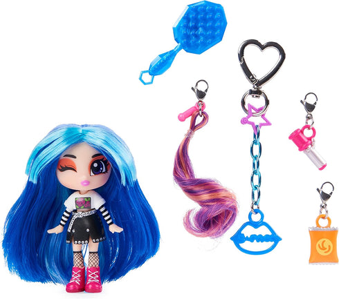 Luscious Locks Frank E-Girl Collectible Doll with Removable Hair Extension and Accessories, 3.5-inch Kids Toys