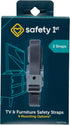 Safety 1st TV & Furniture Safety Straps, Black, 2Pack, Screws Included