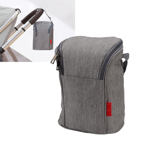Garosa Insulated Baby Bottle Bag Breastmilk Storage Bag Leak Proof Reusable Large Capacity Nylon Tote Pouch for Nursing