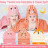 Sublaga 31x31 Inch 12Pcs Set, 3 32x32 9 Baby Hooded Towels, Baby Towels and Washcloths Soft and Absorbent Baby Bath