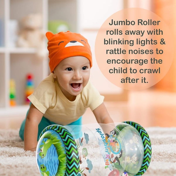 Splashin'kids Beginner Crawl Along Game Ball Drop Maze Tummy Time Activity Center for 6 Months to 3 Year Olds