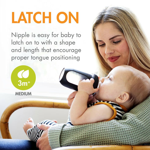 3-6 4 Count 8 Boon Nursh Reusable Silicone Pouch Baby Bottles - Medium Flow Nipple - Silicone Baby Bottle Pouch