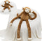 MorisMos Big Monkey Stuffed Animal Plush Toy, 23.6"~35.4" Stretchable Long-Legged Monkey Toy