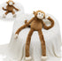 MorisMos Big Monkey Stuffed Animal Plush Toy, 23.6"~35.4" Stretchable Long-Legged Monkey Toy