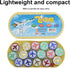 Flight Chess, Portable Aeroplane Chess Game Set with Oval Box, Leisure Sports Supplies