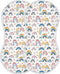KEIGE 4Pcs Girls,11x22in,A113408 Rainbow Hearts Burp Cloth,Unisex Large Absorbent Soft Cotton Muslin Burping Cloths