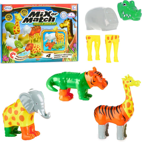 POPULAR PLAYTHINGS Magnetic Animals for Toddlers 1-3, Mix or Match Animal Toys,