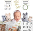Paishanas Baby Monthly Milestone Blanket Woodland Boy Girl Gender Neutral Gift for Baby Shower Photo Blanket