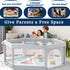 65 Inch Hexagonal Baby Playpen for Infants and Toddlers - Indoor/Outdoor Safety Fence