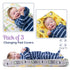 GROW WILD 3 Pack Changing Pad Covers - Soft Stretchy Jersey Cotton for Baby Changing Table, Diaper Covers (Animals &