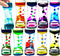 ABITOTIBA Liquid Motion Bubbler for Kids and Adults Pack of 10 Great Rainbow