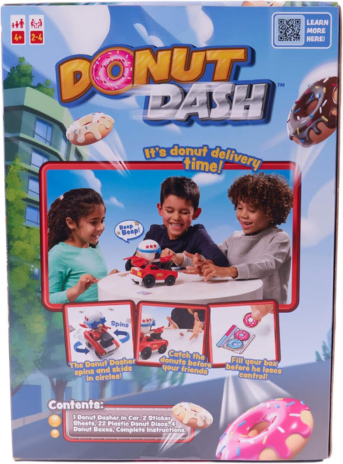 Goliath Donut Dash Game - Race to Pick Up Matching Donuts, Racecar Does Real Donuts On Table Or Hard Floor - Ages 4 and