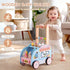 Embosomitr 6-12 Wooden Baby Walker for Babies Month, Ice Cream Cart Toys for Kids, Push Along Walker for Girls Boys