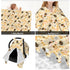 Sweet Honey Cute Bees Baby Car Seat Canopy Nursing for Breastfeeding Multi-Use Infant Stretchy Carrier Carseat Winter