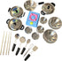 MAGIKON Miniature Toy 17-Piece Stainless Steel Pots and Pans Set , Pretend Play