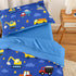 Set 4 Set Wake In Cloud - Toddler Bedding for Boys, Construction Car Excavator Truck, Pieces Soft Crib Bed Including