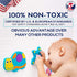 100% Foam Bath Toys - Non-Toxic Floating Puzzles Animals - Early Learning Bathtub Toy - Fun Educational Geometric
