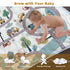 ZNVYPPD 47x47 Tummy (Car,47x47) Baby Play Mat, Play Mat for Playpen, Thick Soft Cushioned Baby Mat for Floor, Non-Slip