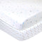 TL Care 2 Pack 100% Natural Cotton Fitted Crib Sheets 52" x 28" -