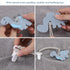 4-Pack Silicone Pacifier Clips with Woven Rope Shape, Flexible Holders for Baby Boys & Girls, Safe for Newborns (Grey)