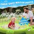 tmstorys 1-3, 67" Summer Splash Pad for Toddlers Turtle Sprinkler & Splash Play Mat, Inflatable Baby Kid Pool, Outdoor