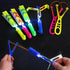 Amazing LED Flying Toys for Kids, 12 PCS Light Up Slingshot Helicopter Toy, Glow in The Dark Party Favors