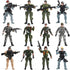 US Army Men and SWAT Team Toy Soldiers Action Figures with Military Weapons Accessories for Kids, 12Pcs