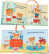 Teddy Bear Cloth Crinkle Books for Babies, Soft Tummy Time Mirror Toy, Gifts for Boys Girls Baby Shower, 0-3 Years