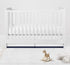 Bacati - Mix N Match White with Band At Bottom Crib Skirt