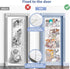 Hanging Stuffed Animal Storage, Over Door Large Plush Toy Organizer with Metal Hook, Baby Accessory Holder for Nursery