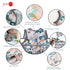 Joyo roy Mess Proof Baby Bibs, Waterproof Toddler Bibs for Baby Girl 3-10 Months, Soft Machine Washable