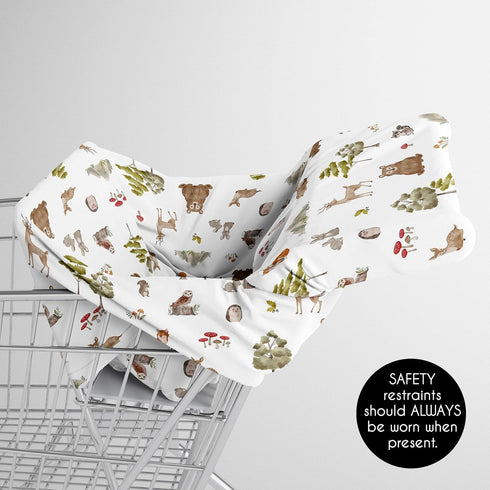 Sweet Jojo Designs Woodland Forest Animals Boy Girl Unisex/Gender Neutral Infant Baby Car Seat Cover Nursing
