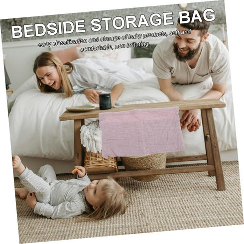 Kisangel Soft Cotton Diaper Organizer Bag for Strollers and Changing Tables