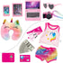 XFEYUE 23 18 inch Set Pcs American Doll Clothes and Accessories - Suitcase Luggage , Pillow, Sunglasses, Camera