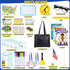Gifts2U Sets Pretend Play School for Kids - With Teacher Bag, Whiteboard, Learning Clock, Educational Posters