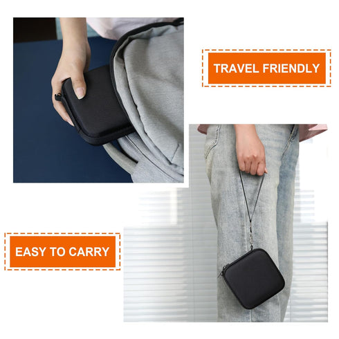 Supmay Hard Carrying Case for RG35XXSP Retro Handheld Game Console - Travel Storage Holder with Mesh Bag