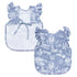 BapronBaby Flutter Savanna Blue Bapron - No Neck Tie Safer Bib for