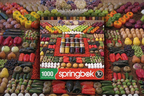 Springbok 1000 Piece Jigsaw Puzzle - Farm Fresh, Large 30 x 24 Inches, Made in USA