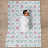 Selgkds Summer 60x80inch Boho Sea Turtles Seashells Bows Baby Blankets for Girl Boy Infant Newborn Toddler Nursery Crib