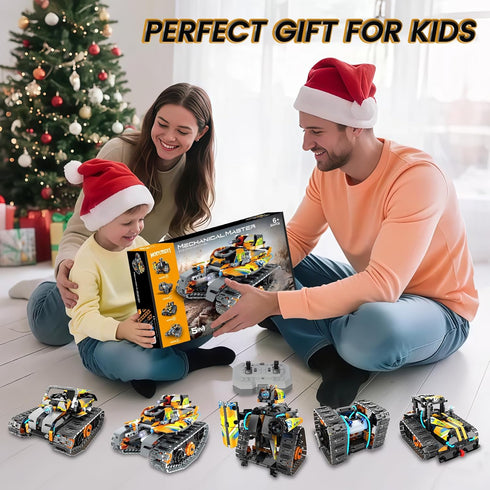 5 1 8-12, 6 7 8 9 10 11 12+, Set, STEM Robot Building Kit with APP / Remote Control, in RC Robotic Car Toy for Kids