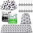 48 Pcs Soccer Party Favors Supplies, 12 Soccer Silicone Bracelets, 12 Drawstring Treat Bags, 12 Mini Stress Balls, 12