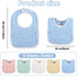 50 6 Tatuo Pcs Muslin Baby Bibs Bulk Muslin Cotton Teething for Boy Girls Burp with Snap, Baby Bandana Drool Absorbent